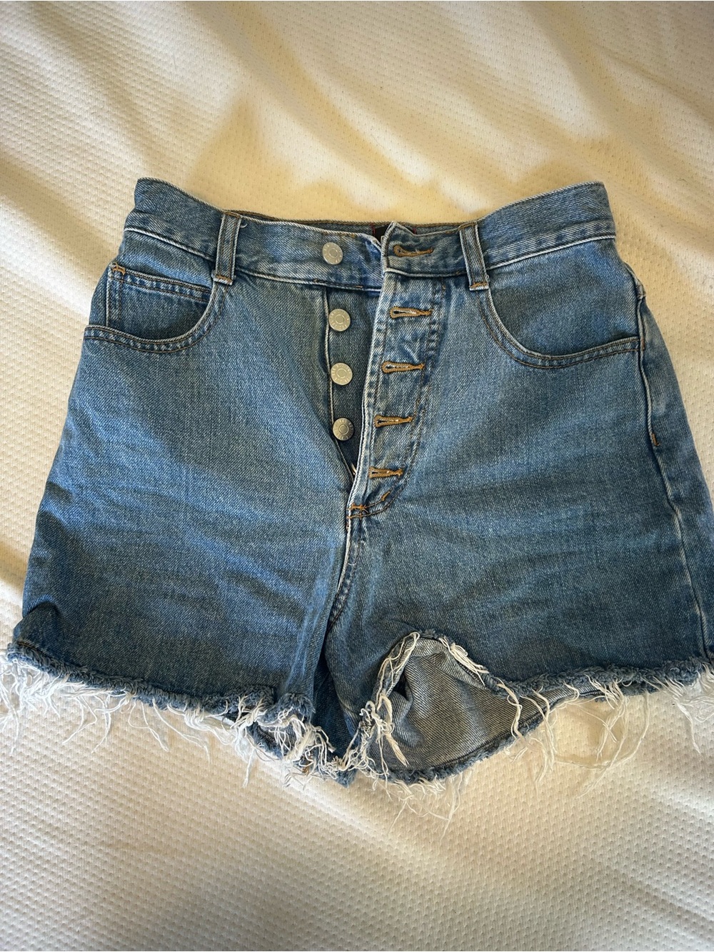 BDG High-Waist Button-Fly Denim Shorts